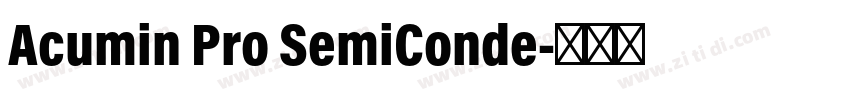 Acumin Pro SemiConde字体转换